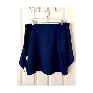 Royal Blue strapless top